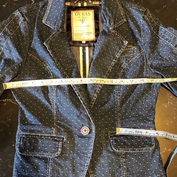 Guess short blue Jean jacket - Picture 11 of 12